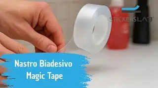 StickersLab - Nastro Biadesivo Magic Tape: Fissaggio Forte, Antiscivolo e Versatile