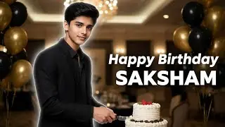 Happy Birthday Saksham 🎂 | Kids Jazz Swing Birthday Song | Fun & Cute Hindi Song 🎷final