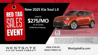 The Red Tag Sales Event is ON at Westgate Kia!