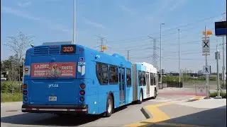 YRT 320 Jane Express Bus Ride #2004 from Vaughan Mills Terminal to Highway 407 Stn (May 16th, 2024)