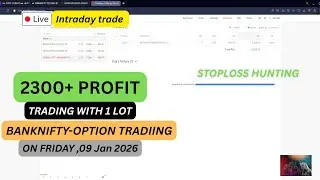 LIVE  BANKNFITY OPTION TRADING | INTRADAY TRADING BY INTRADAY TRADER