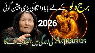 Baba Vanga Prediction 2026 for Aquarius ||  Life Changing Year || Syeda Khanam Bukhari 