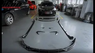 How to install IKON Rear Diffuser, Front Lip, Rear Spoiler & Side Skirts on Tesla Model 3 2017-2023
