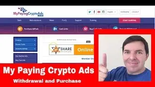 My Paying Crypto Ads How to make withdrawal and purchase Ad Packs