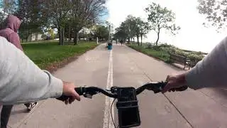 A Bike ride along the West Haven Boardwalk .