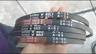 【 maintenance 3year 1time - change 5pcs Vbelt 34/49/51/69*/80  ver.sus bucket 】