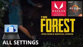 RYZEN 5 5500U APU LAPTOP GAMING TEST | THE FOREST ALL SETTINGS&nbsp;BENCHMARK
