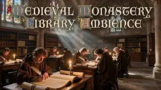 Candlelit Scriptorium, Medieval Ambient Music for Focus, Sleep, and Tabletop RPGs | 4K