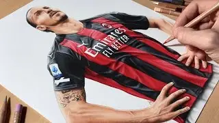 Disegno Zlatan Ibrahimovic (2021) • Time Lapse