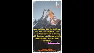 Deuteronomy 7:9 |  Christian WhatsApp Status | Bible Verses  About Love #shorts