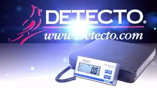 DETECTO DR150 & DR400 Portable Digital Floor Scales | Space-Saving, Accurate Weighing