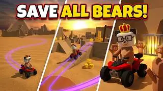 Super Bear Adventures, How to Save All Bears in Beemother Desert #superbearadventure #tutorial #game