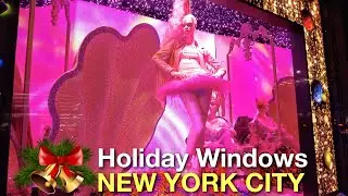 ⁴ᴷ New York City Christmas Walk  ✨Best Holiday Windows in New York City 🎄🎅