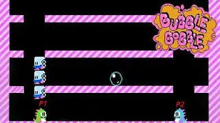 Exciting Multiplayer Bubble Bobble Game Gameplay Nintendo Entertainment System