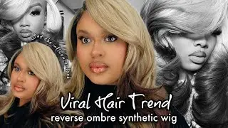 Reverse Ombre Synthetic Wig: Beginner Friendly Install Tutorial