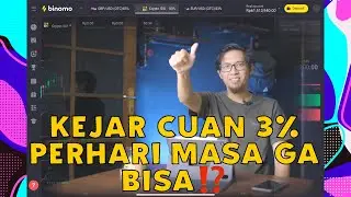 TRADING DI BINOMO BIKIN CUAN ATAU BANGKRUT⁉️NGEJAR PROFIT 3 PERSEN PER HARI CUKUP‼️