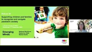 Supporting children and families to recognise and navigate paediatric anxiety webinar