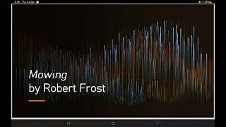 Mowing by robert frost .....poetic devices and paragraphrasing and Q/A, fbise class 9 English