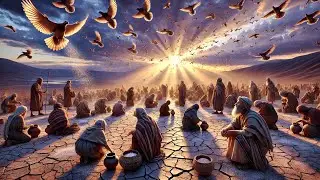 God Provides Manna and Quail for Israel in the Wilderness | Exodus 16 | AI Animation |Bible Revealed
