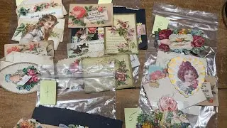 #vintage #calling #cards #die #cut #packs. Video 254