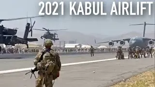 Apache Gunships Clear Runway for C-17A Globemaster during August 2021 #KabulAirlift, #Afghanistan