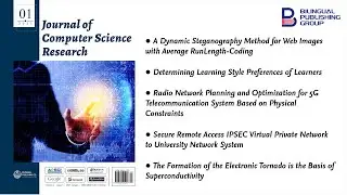 Journal of Computer Science Research | Vol.3, Iss.1 January 2021