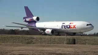 Fedex Plane Spotting at Memphis Airport Lots of Boeing MD-11 DC-10, 757, 767 Airbus A300 Airplanes