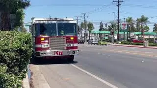 (U Turn ) OCFA Engine 17 Leaving