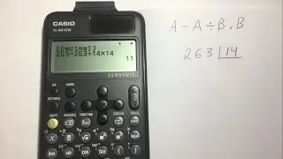 Calcular resto o residuo con calculadora casio Fx-991 cw