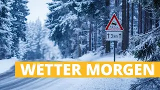 Wetter morgen: Gl&auml;tte durch Schnee und Eis! Kaltfront kommt