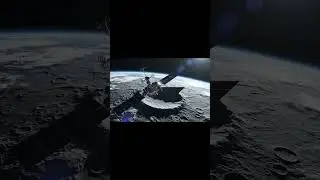 Lunar Satellite Orbit/Watching Over the Moon #LunarSatellite #MoonOrbit #Earthrise #SpaceArt