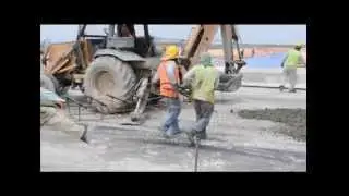 Slipform Paver in Action - High Quality Paving Operations -
