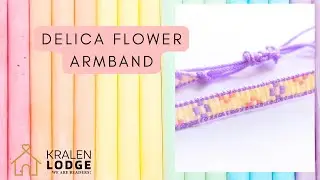Delica Flower armband maken doe je zo. Armband met schuifknoop tutorial