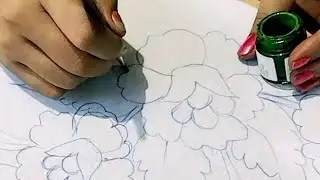 Bedsheet Ka Design | Chadar Ka Design | Fabric Painting