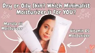 Minimalist Marula Oil Moisturizer VS Minimalist Vitamin B5 Moisturizer Review