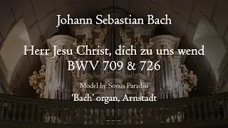 J.S. Bach - Herr Jesu Christ, dich zu uns wend, BWV 709 & 726 - Bach organ, Arnstadt, Hauptwerk