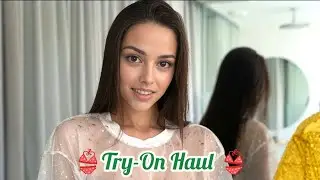 4K Micro Mini String Bikini Tiny Bikini Try-on Haul See-everything Sheer Transparent on#microbikini
