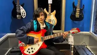 Jamming a bit on the Rickenbacker 360/12