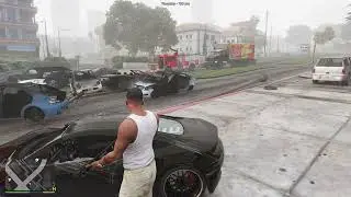 GTA V Motorcycle Accident