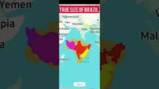 Brazil vs other country #viral #map