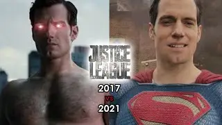 Superman vs Justice league scenes comparison - Snyder cut vs Whedon cut