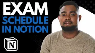 How to Make an Exam Schedule in Notion | Stay Organized & Ace Your Exams