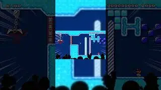 Snowy sprint speedrun -10s [smm2] [SVS-YD8-GLF]