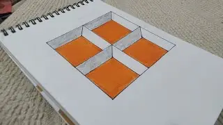 Easy and unique 3d illusion drawing.How to draw a 3d illusion #video#drawing #art #artwork#illusion 