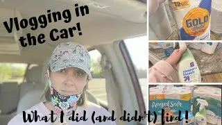 CHATTY CAR VLOG // PANDEMIC SHOPPING AND LOOKING FOR HARD TO FIND ITEMS