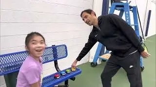 Cydia (7 year old) tennis lesson with Tennis Professional Jason Ontog. 2-24-2022 (Golden Buzzer)