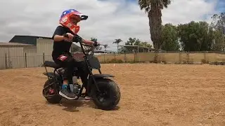 Surprising Our 8-Year-Old Grandson with a Classic Mini Bike Adventure! Oryxearth 4-Stroke Pit Bike