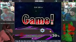 L R A Start #2 [Melee] IMDRR (Falco) vs Zamu (Fox) LR4