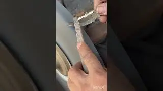 sharp knife made from old bearing.#knifeskills #viral