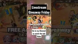 Join the free Ex Zoro and OG Shanks Account Giveaway One Piece Bounty Rush #opbr #short #bountyrush